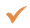 small orange check